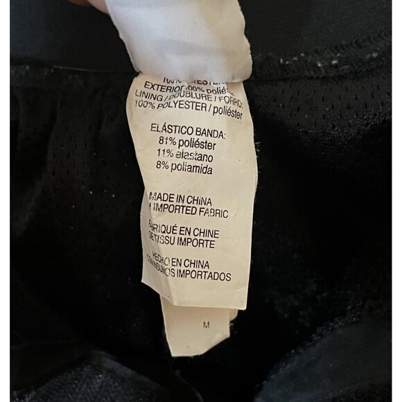 Nike Black Boardshorts Mens Medium Swim Trunks Polyester Lined Swoosh Used - Picture 3 of 5